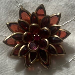 Crystal Flower Broach